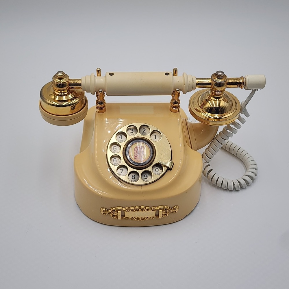 Vintage Western Electric French Princess Style Rotary Dial Telephone Ivory
